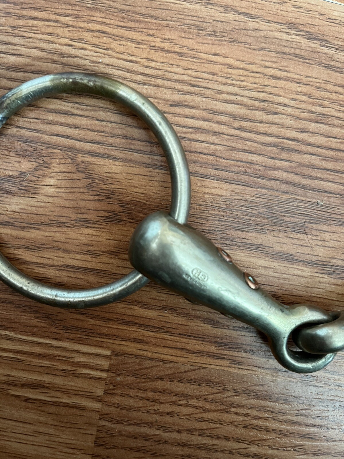 HS Herm Sprenger Loose Ring Whistle Snaffle Bit 5” Vintage