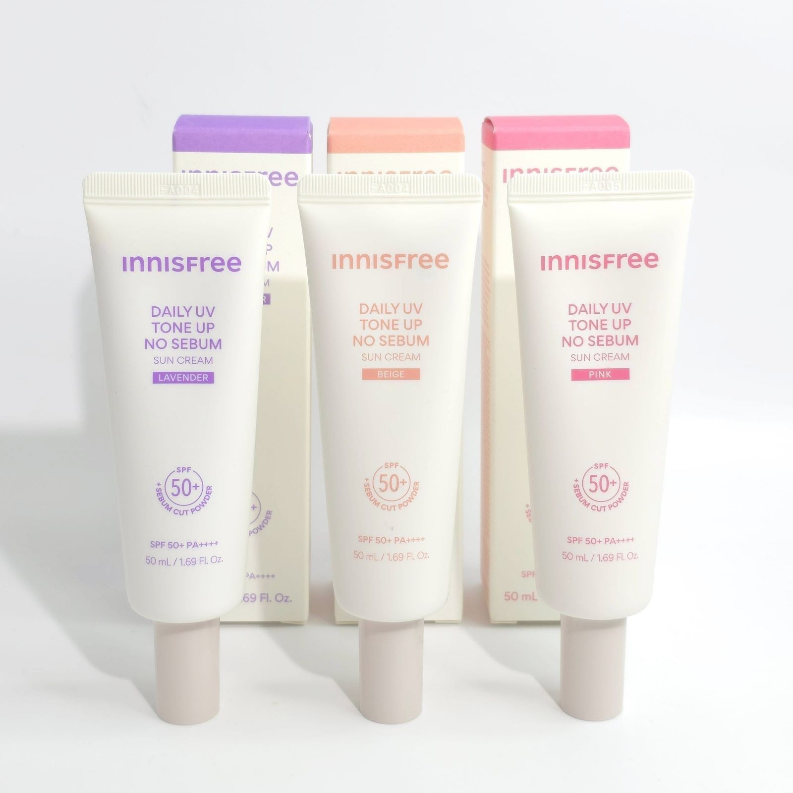 INNISFREE Daily Tone Up No Sebum Sun Cream 50ml SPF50+ PA++++ K-Beauty