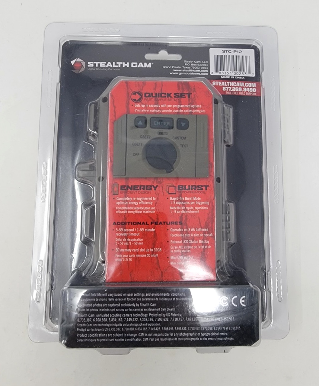 Stealth Cam STC-P12 6 Megapixel 50 Ft Range Digital Scouting Camera Sealed