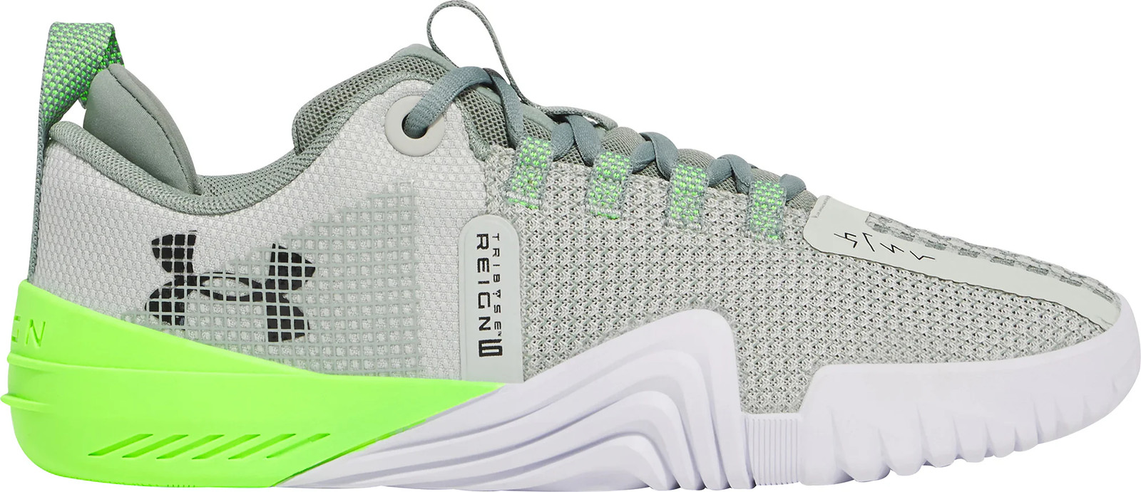 Under Armour Reign 6 Mens Training Shoes Green Gym Workout Fitness Trainers