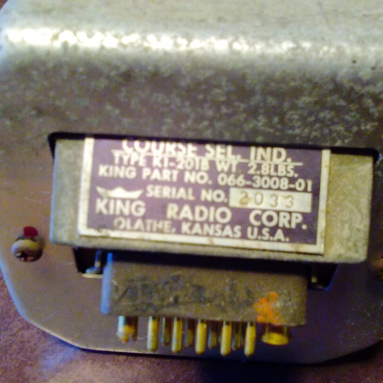 King KI 201B Nav Indicator, 066-3008-01.