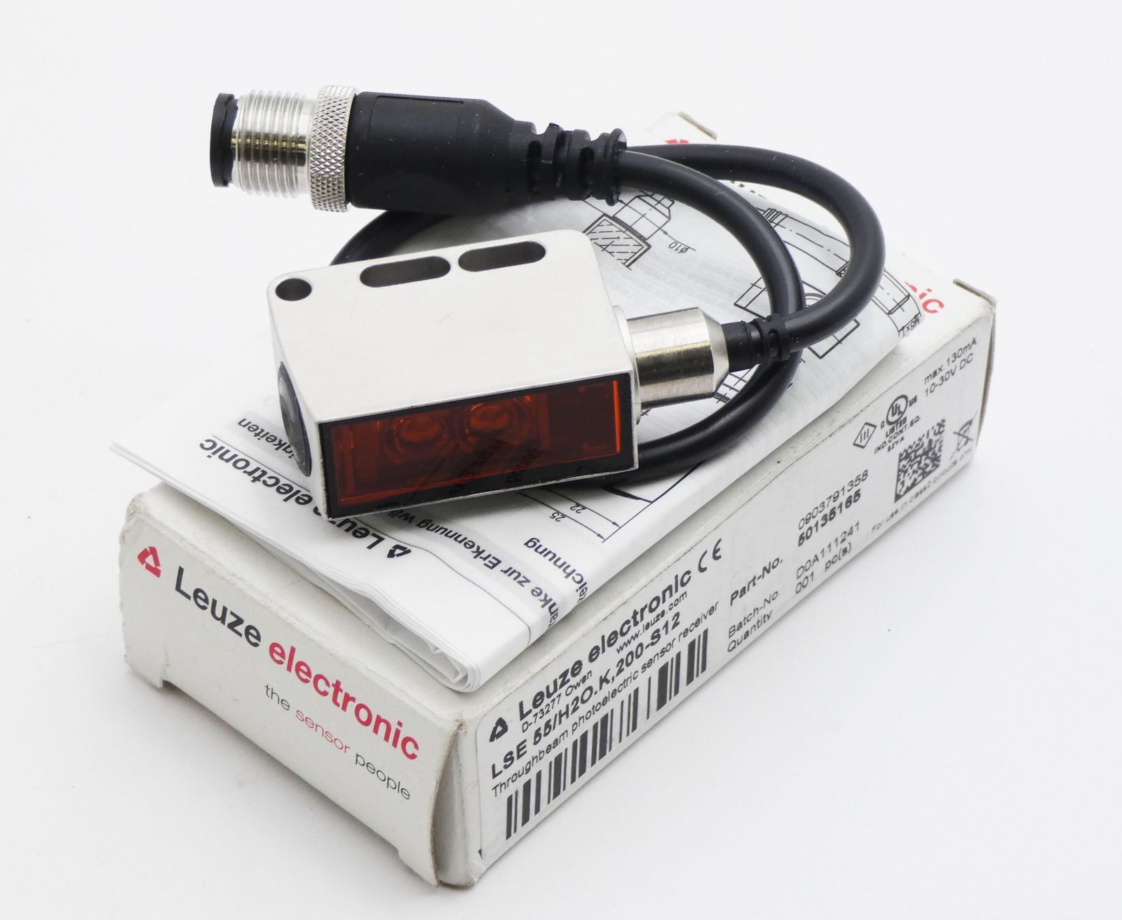 Leuze electronic LSE 55/H2O.K, 200-S12 50135165 photoelectric sensor -unused/original packaging-