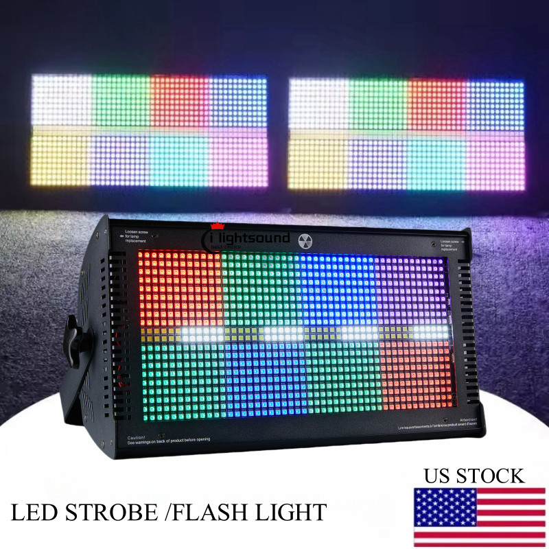 2pc1000W 960pcs RGB SMD LED Strobe Wall Wash Light Flash Par For Stage Party Bar