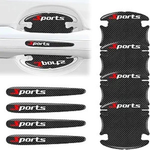Door Handle Protector, 8 Pcs Door Protectors for Vehicles, Black, Door Handle Cu