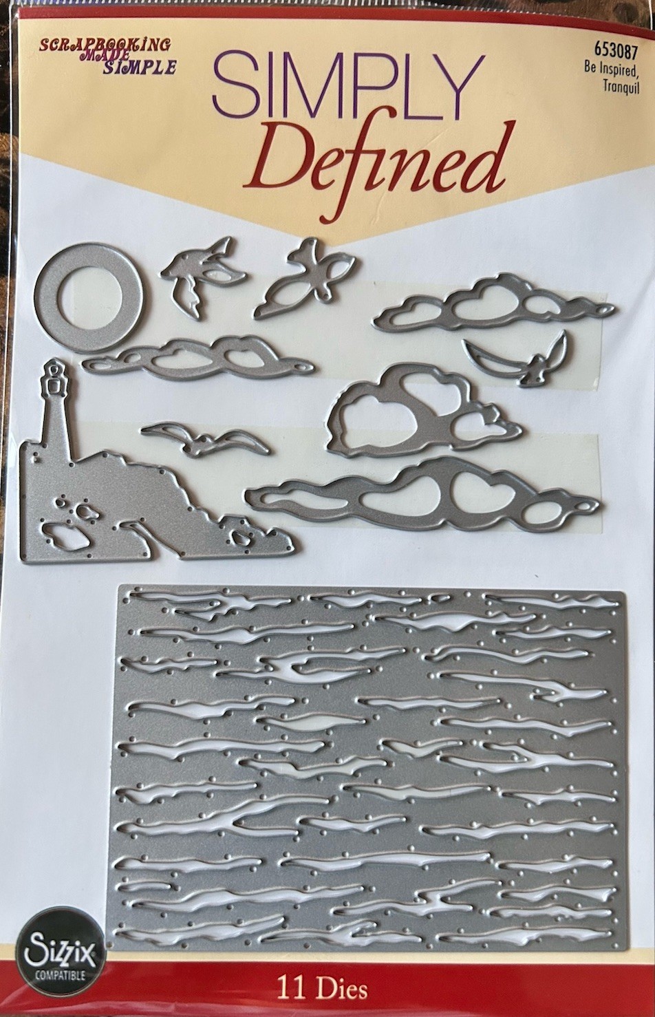 “TRANQUIL” 11 Piece Die Set By Scrapbooking Made Simple