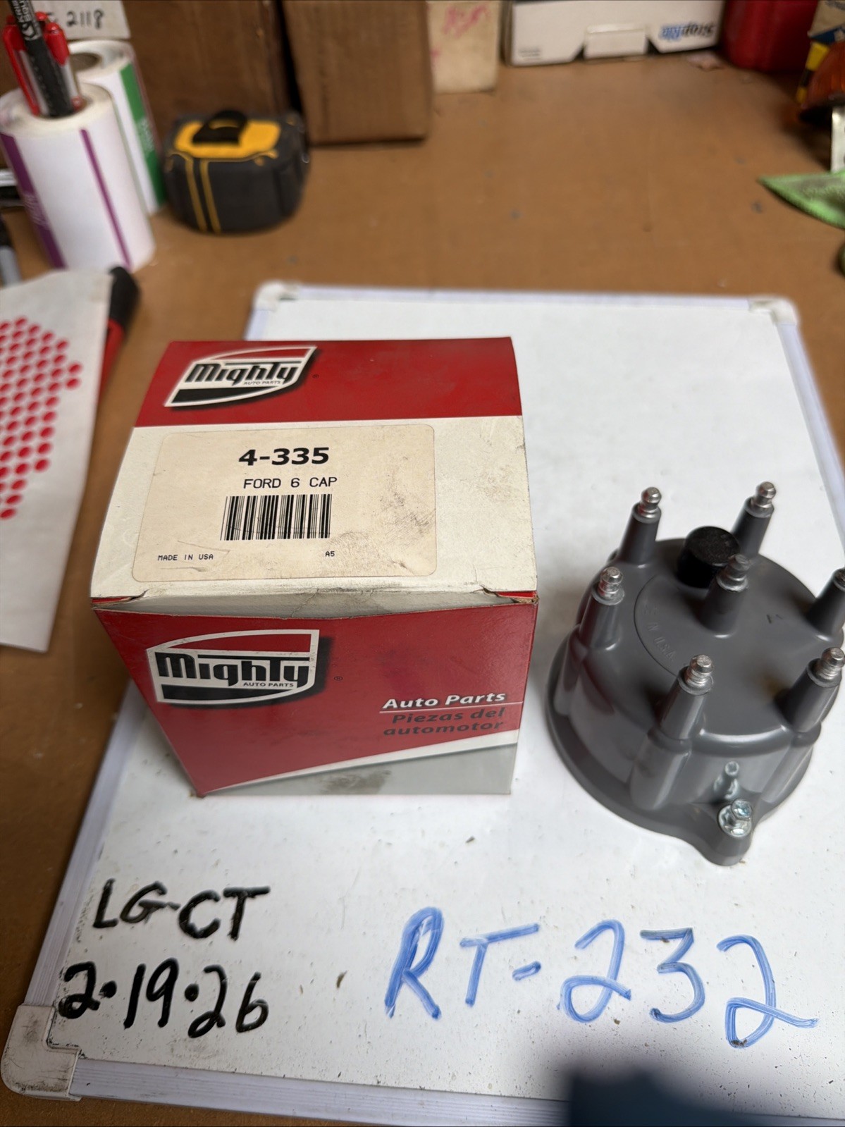 MIGHTY DISTRIBUTOR CAP 4-335 new Replaces FORD JEEP OEM # 12336857 E47E12106AA