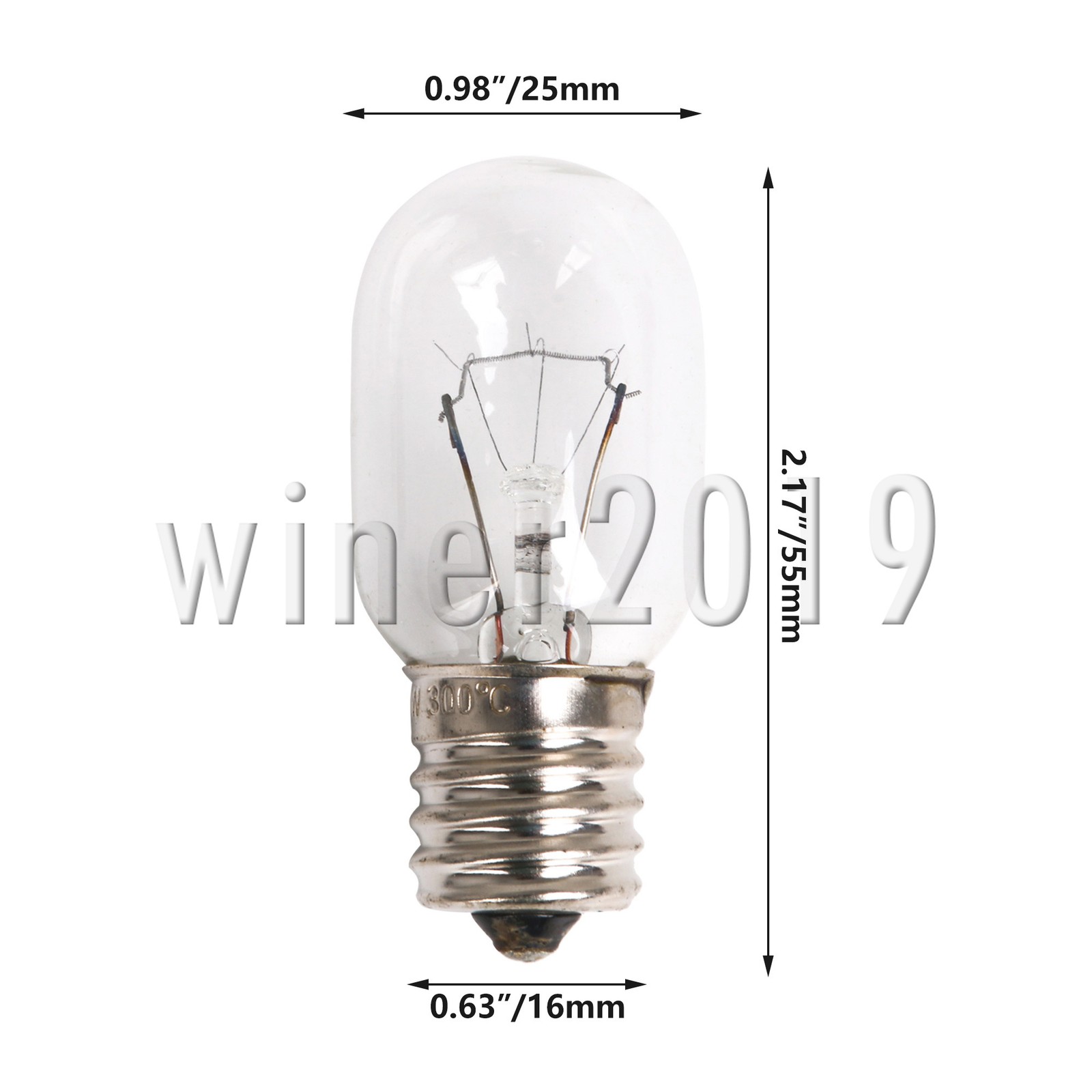 2x 8206232A Microwave Light Bulb Glass for Refrigerators Ovens Sewing Machines