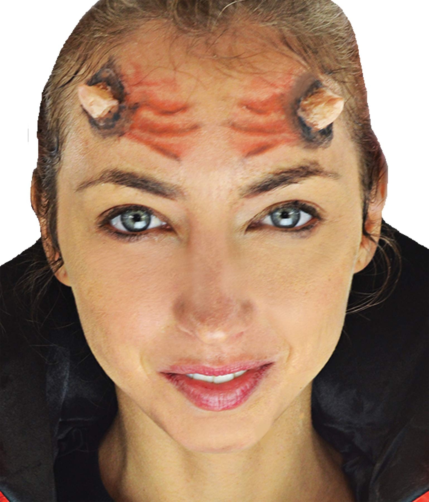 Woochie 3D FX Kit Halloween Costume Makeup Tattoo Sheets, Horns, Peel And Stick