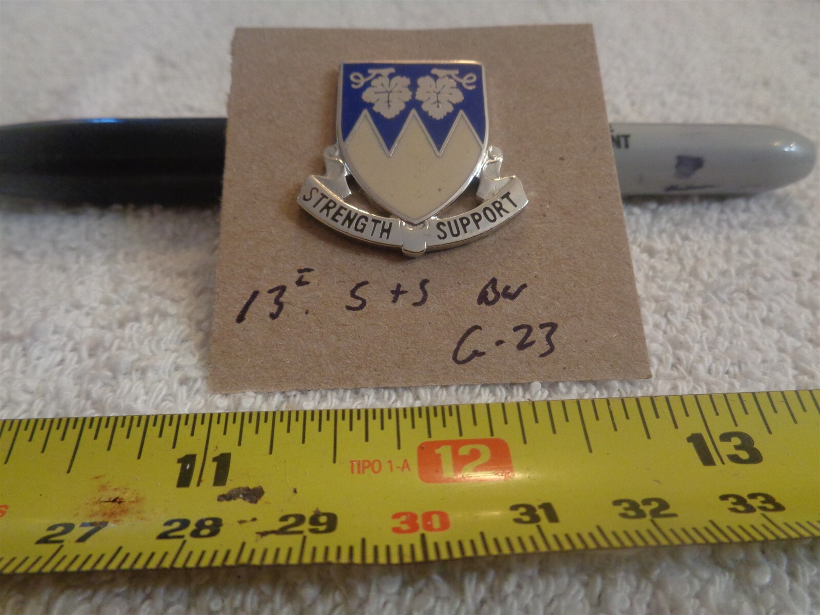 13th Service & Supply Battalion G-23 Unit Crest, DI, DUI (DRAW#5)