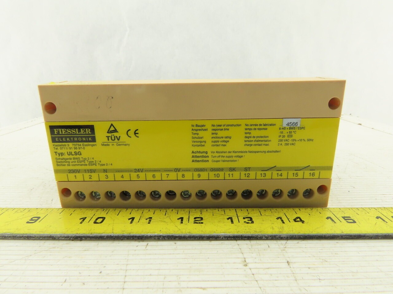 Fiessler Elektronik USLG 4566 Safety Switching Unit