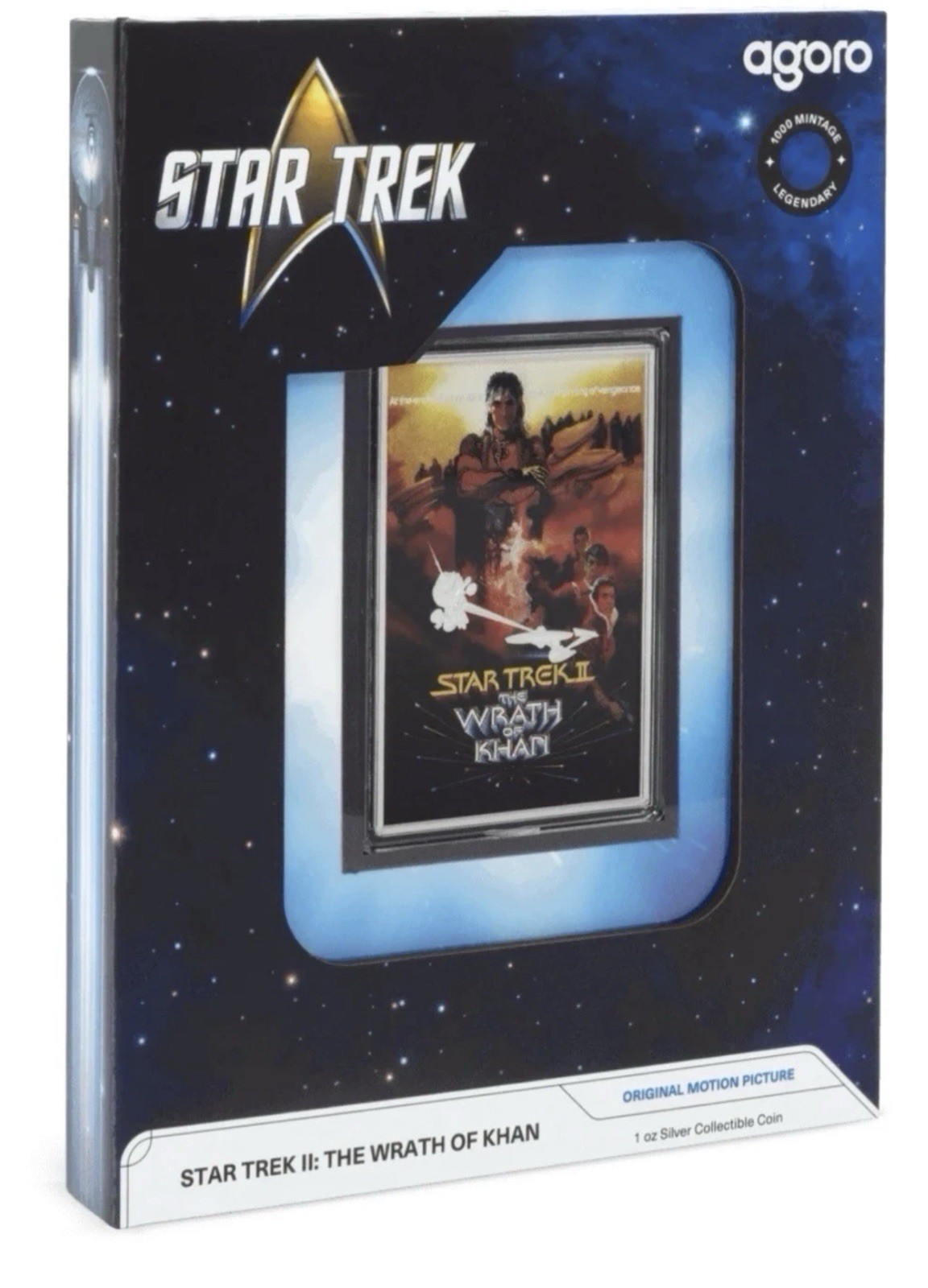 Agoro 2025 Star Trek II Wrath of Khan 1 oz .999 Silver Proof Coin #064 LOW# 🔥🚀