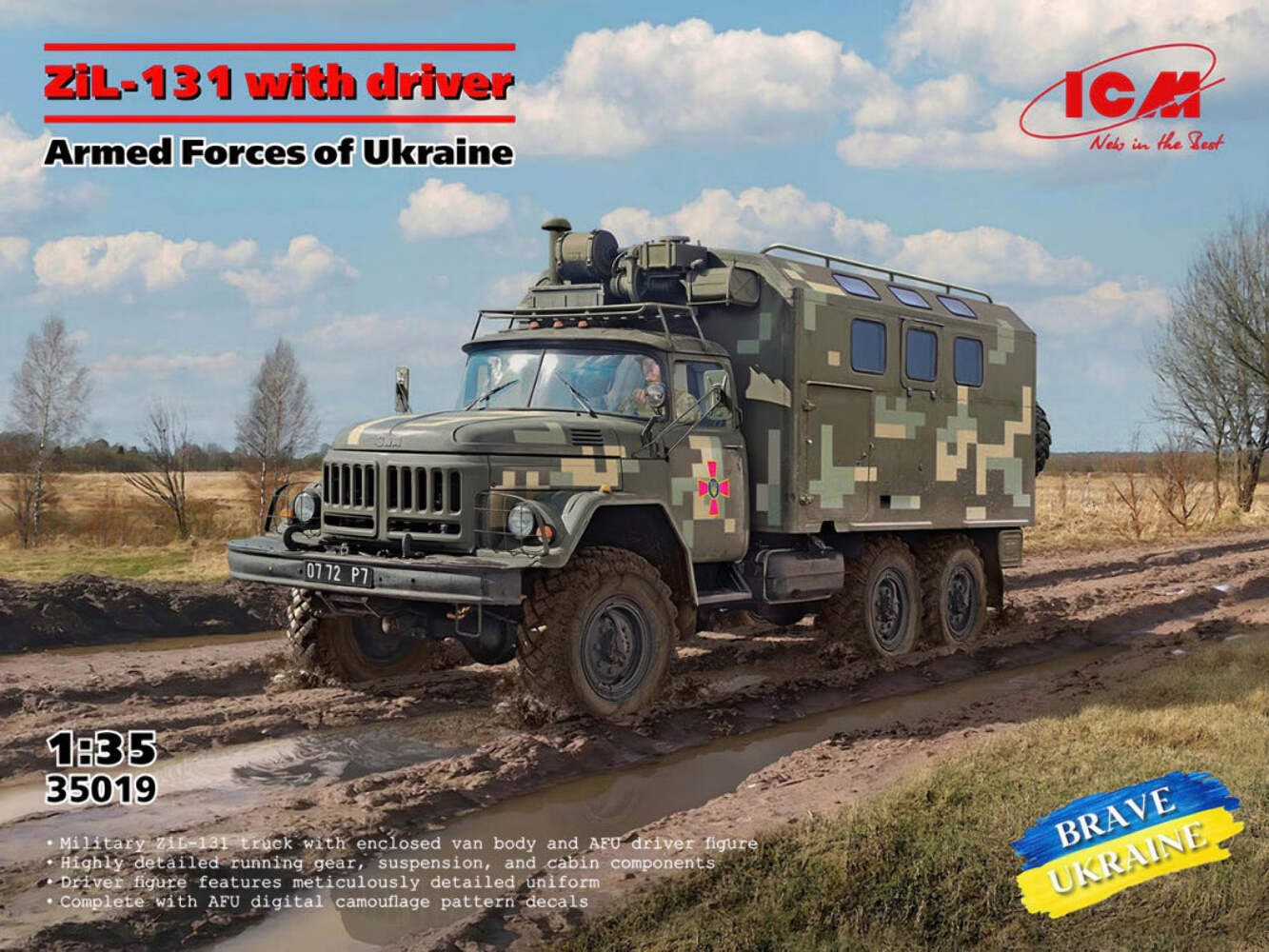 ICM 35019 1/35 ZiL-131 of the Armed Forces of Ukraine with driver
