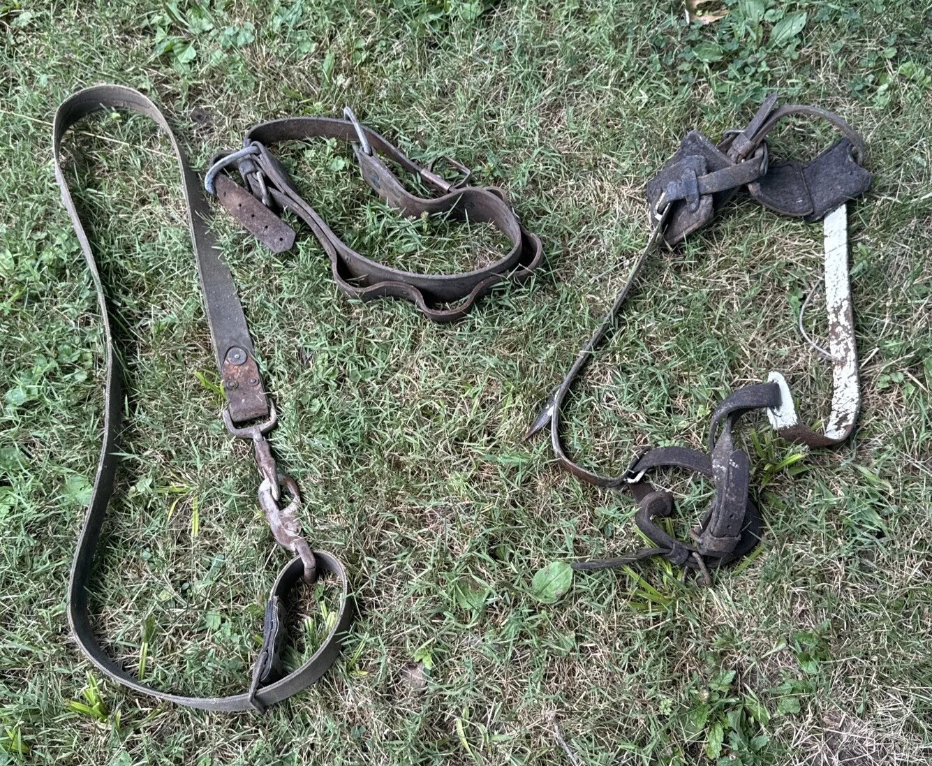 Buhrke Lineman Belt w/Spikes,Gaffs, Climbing Harness~Read all