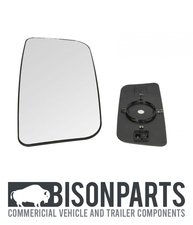 HEATED MAIN MIRROR GLASS FITS RH OR LH FITS SCANIA P G R SERIES (2004 - 2016)