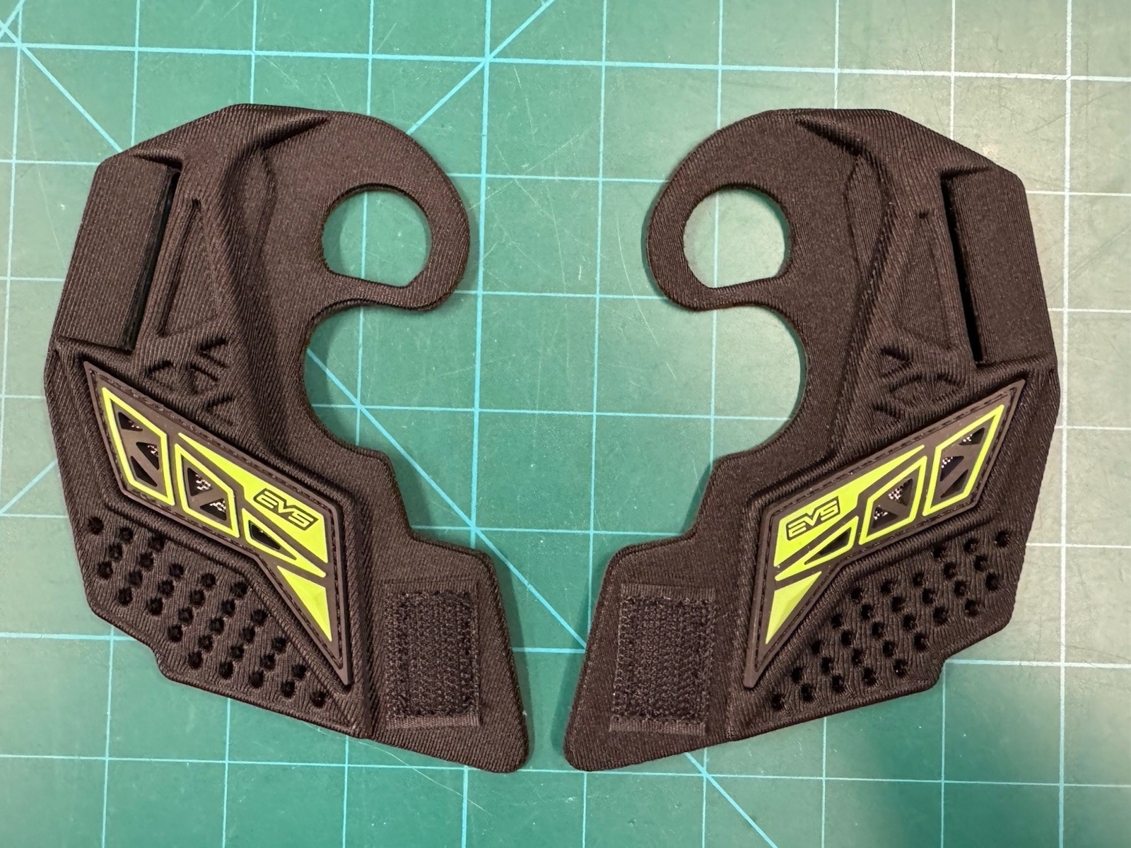 EMPIRE EVS replacement ear armor: Black/Lime. Brand new! NOS. RARE!