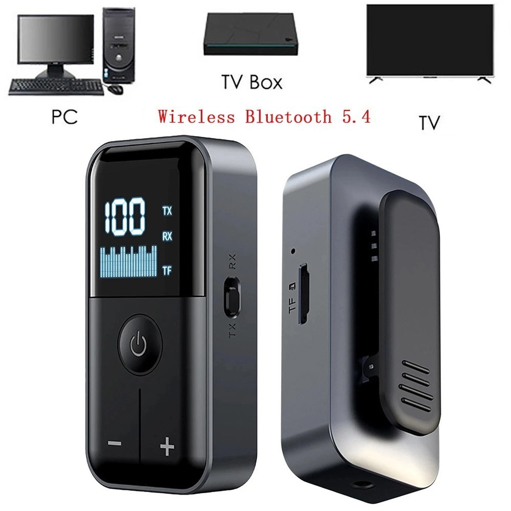 2 in 1 Wireless 5.4 Bluetooth Transmitter Receiver Adapter Audio 3.5mm Jack Aux
