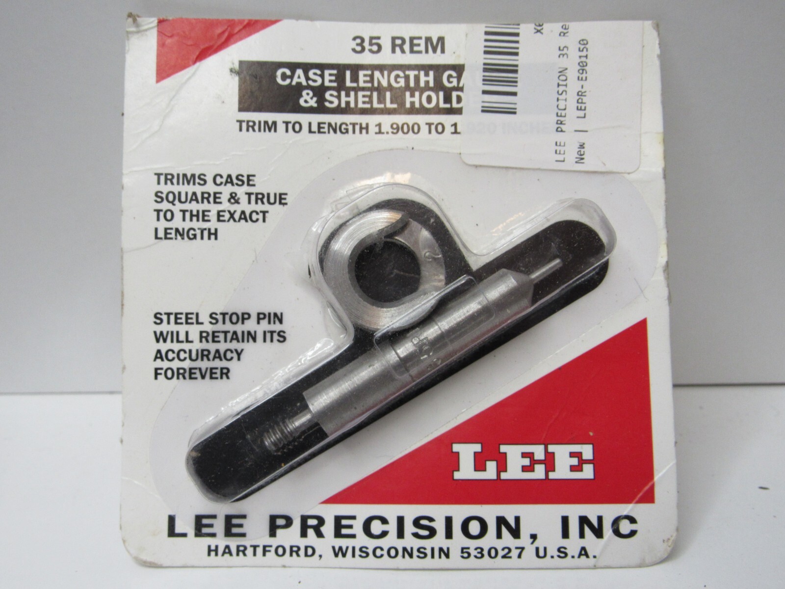 Lee Precision Trims Case Square & True Length Gauge 35 Rem  NEW!!  #GN