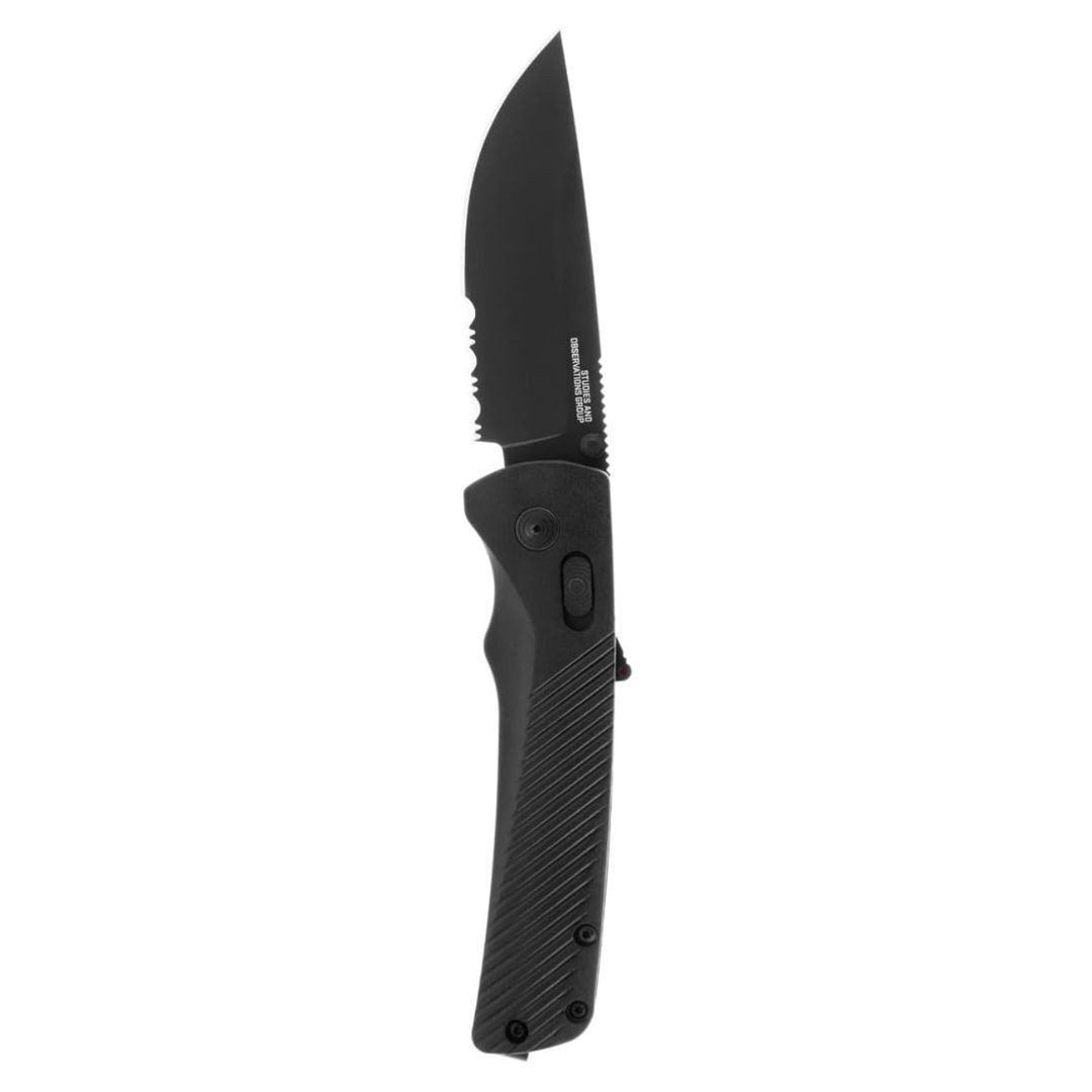 SOG Flash AT Daily Carry Folding Knife 3.5 Inch D2 Steel Blade (Blackout)