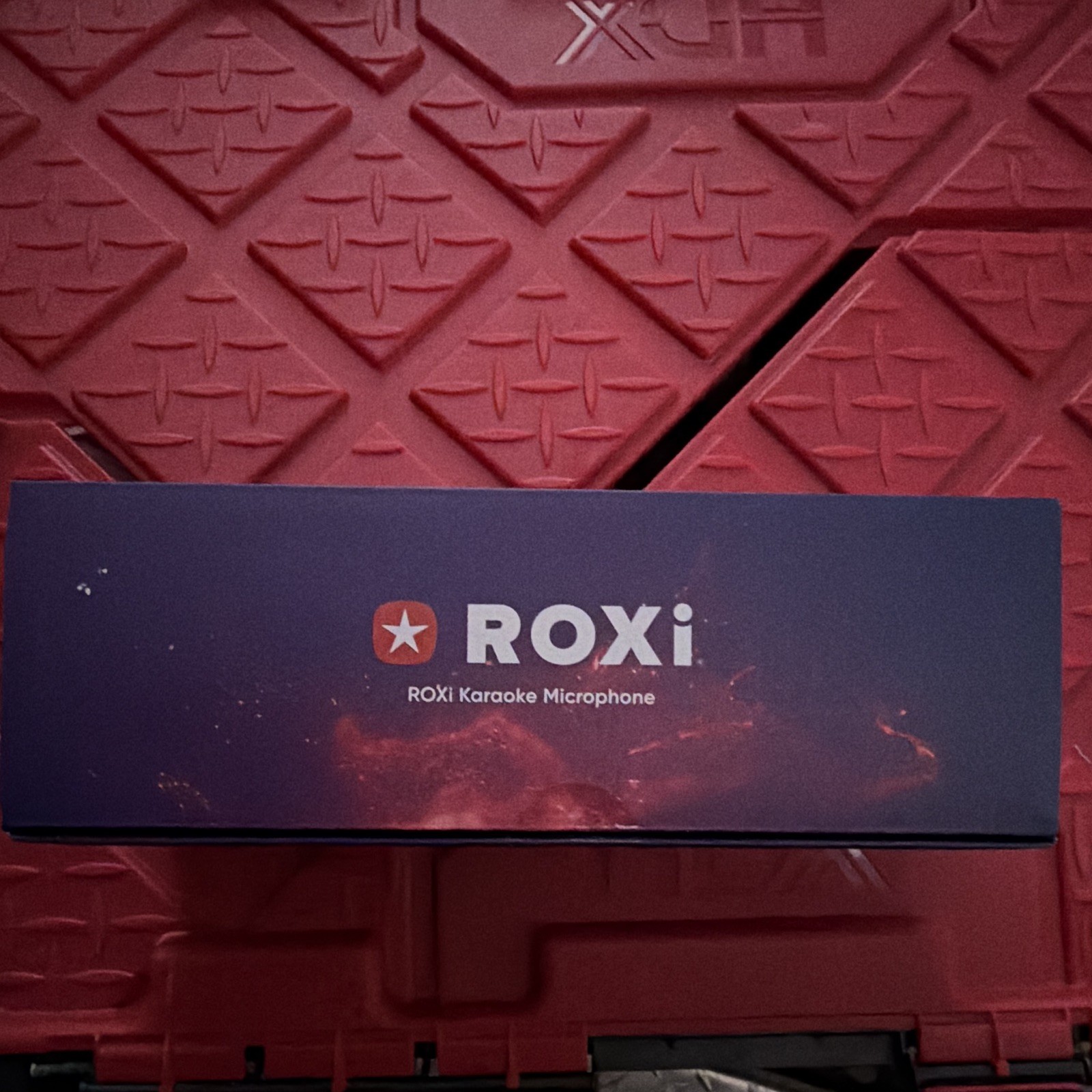 ROXi USB Karaoke Microphone Handheld Black/Red Volume & Echo Control Cardioid