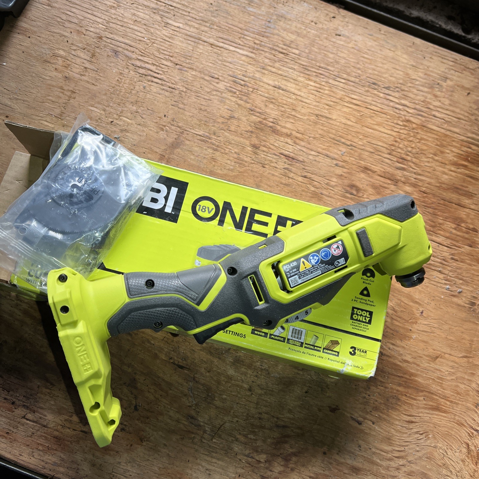 Ryobi PCL430B – Tool With Accessories Only