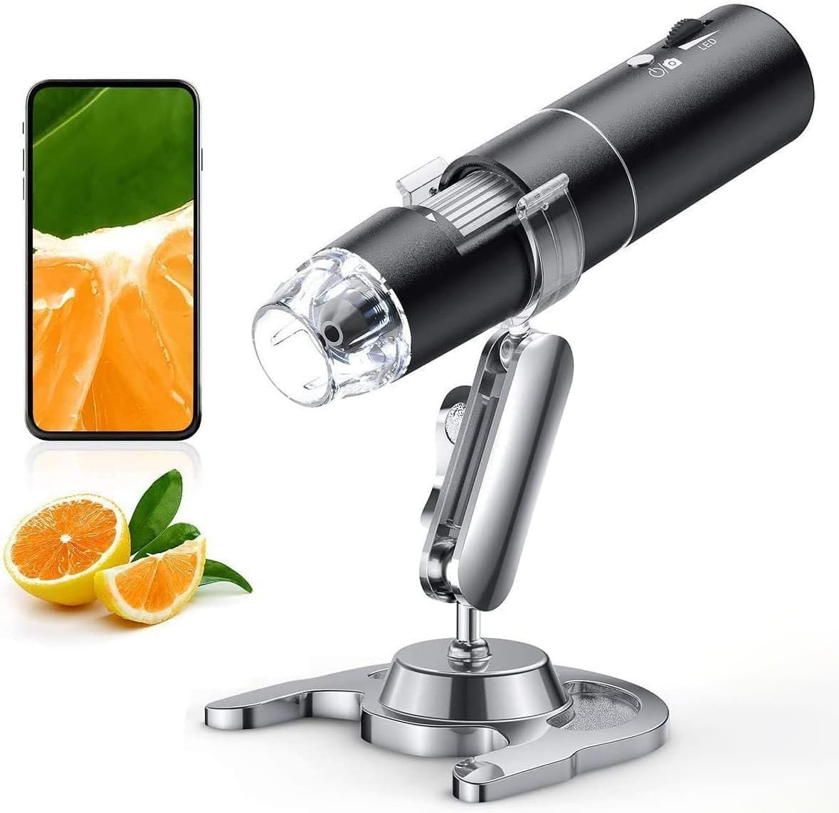 Wireless Digital Microscope,  50X-1000X Magnification Wifi Portable Handheld Mic