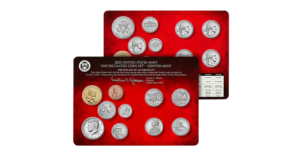 2023 Uncirculated United States Mint Set P&D Coins