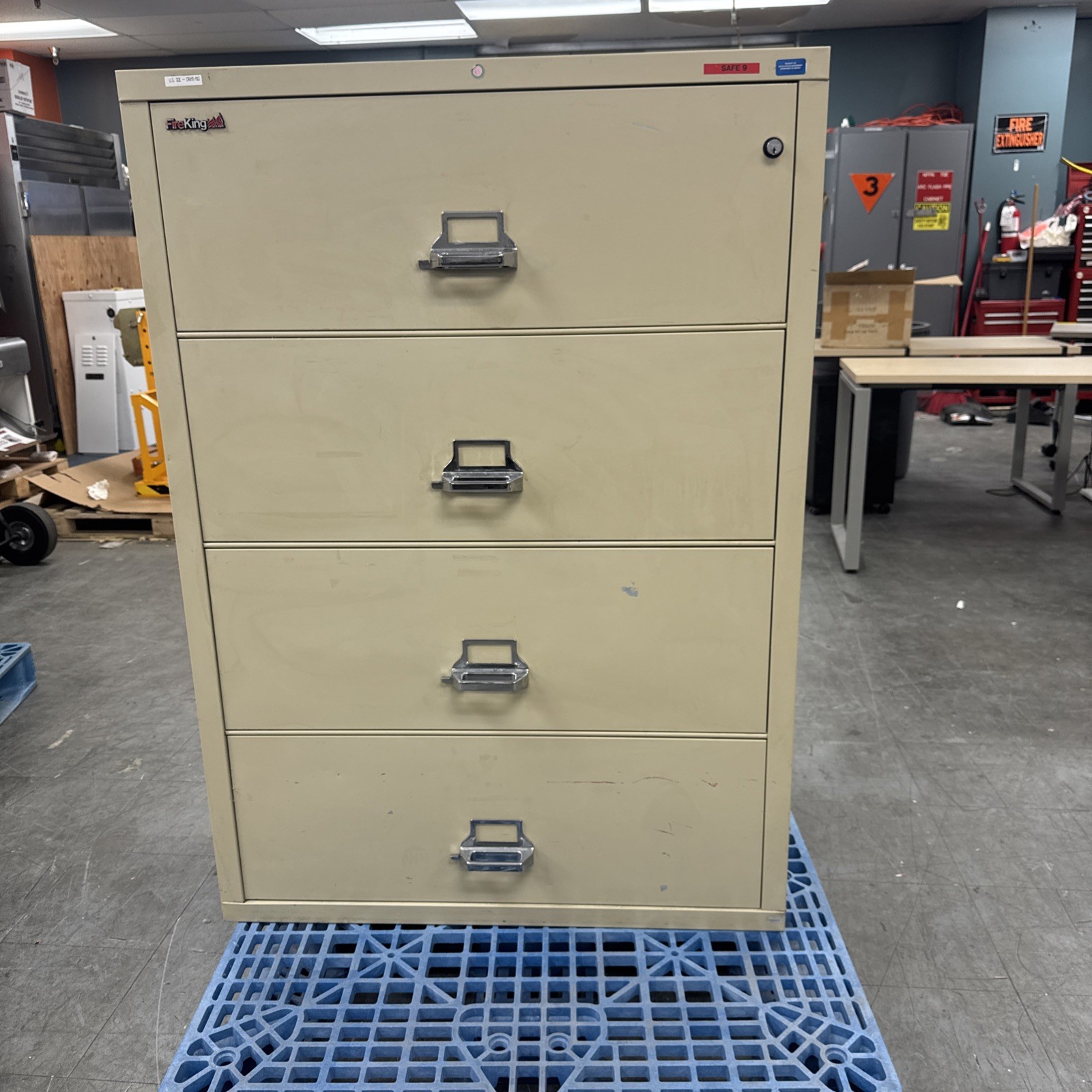 FireKing 4-Drawer Fire Resistant File Cabinet, 38"x22"x53"