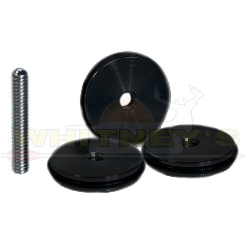 Dead Center Stainless Inline Weight - 1/4-20 Thread - Matte Black - 6oz.