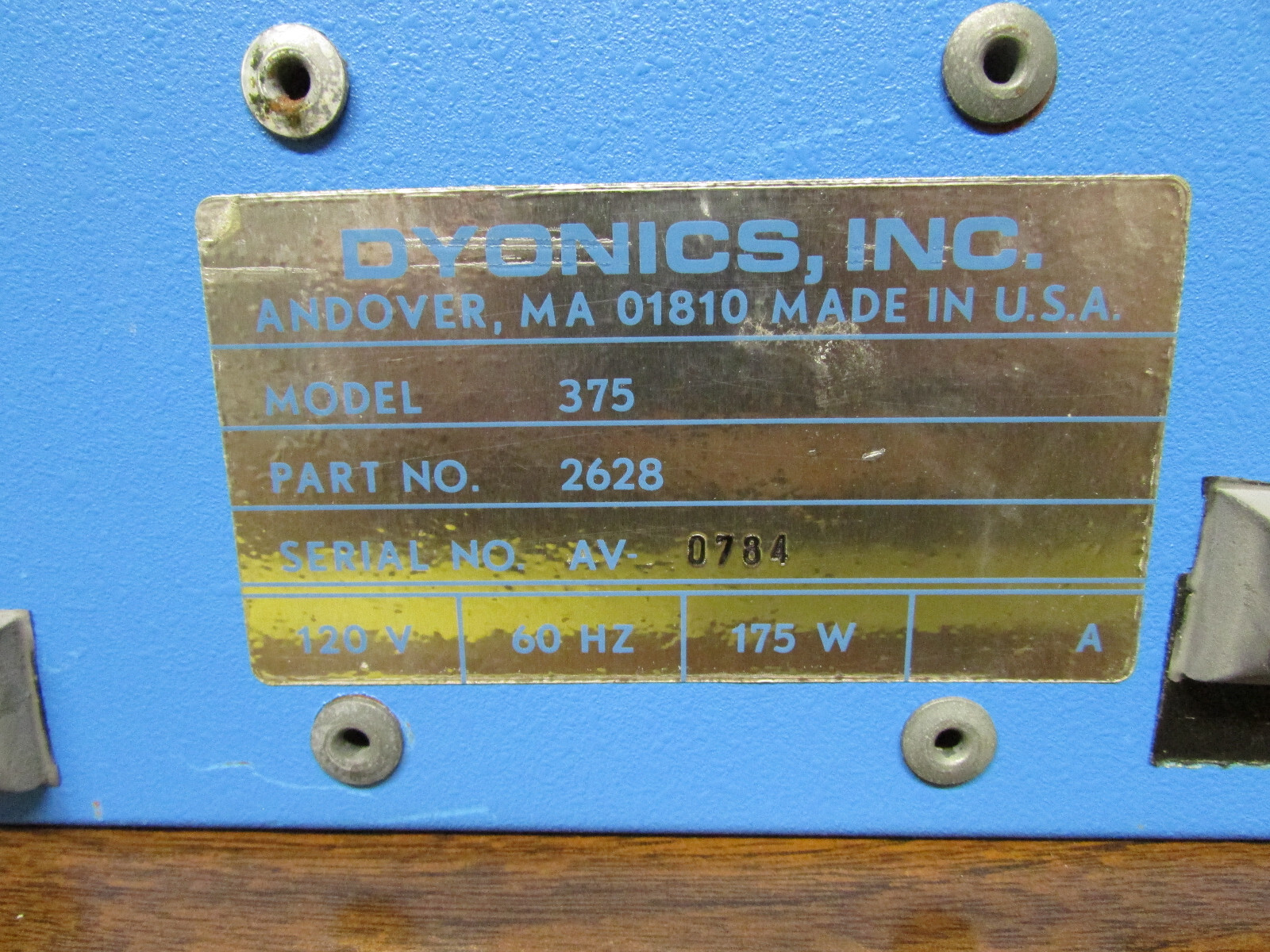 Dyonics 375 Fiber Optic Light Source Illuminator With Dyonics Dual Head