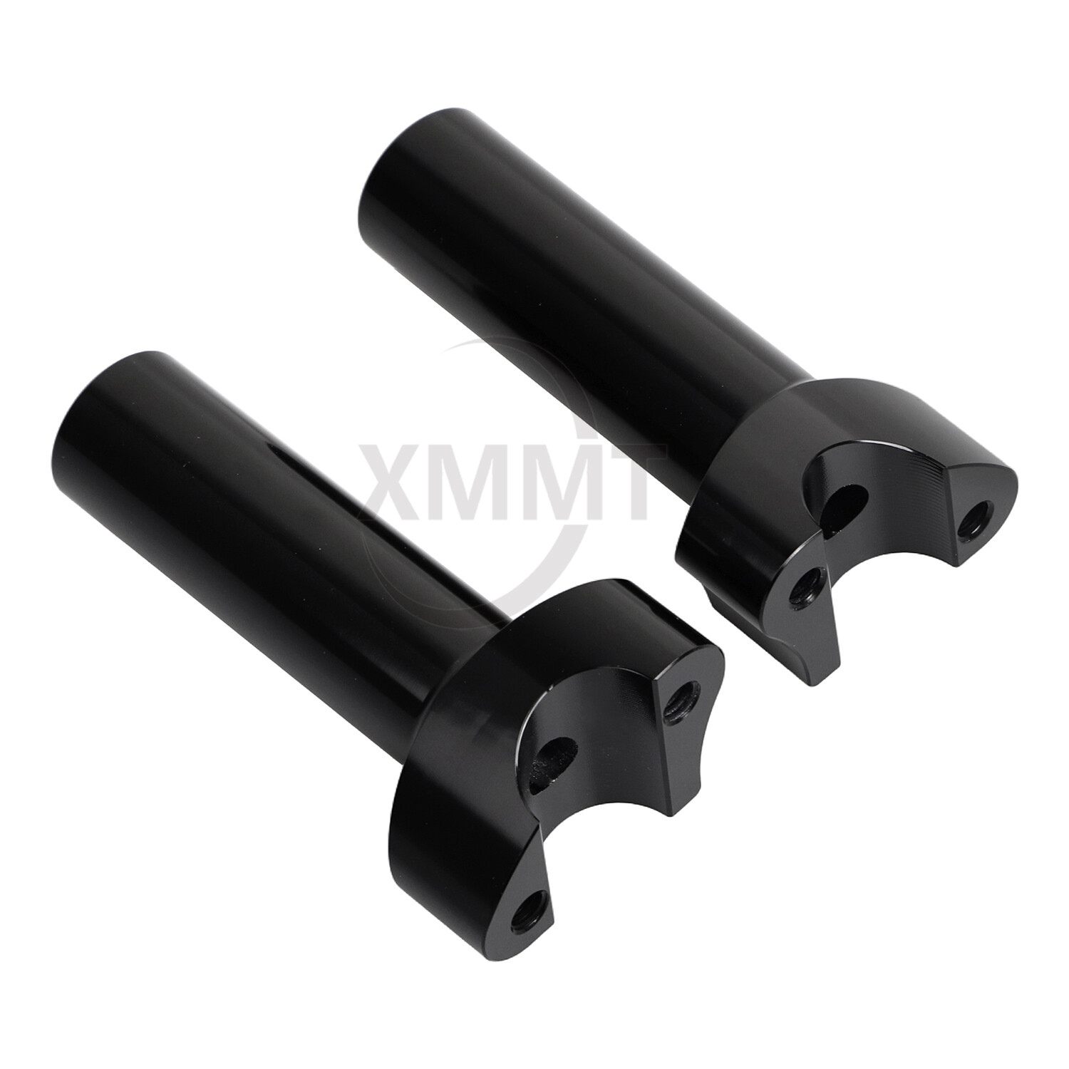 Black 4.5" Straight Handlebar Risers For Harley Dyna Heritage Softail Road King