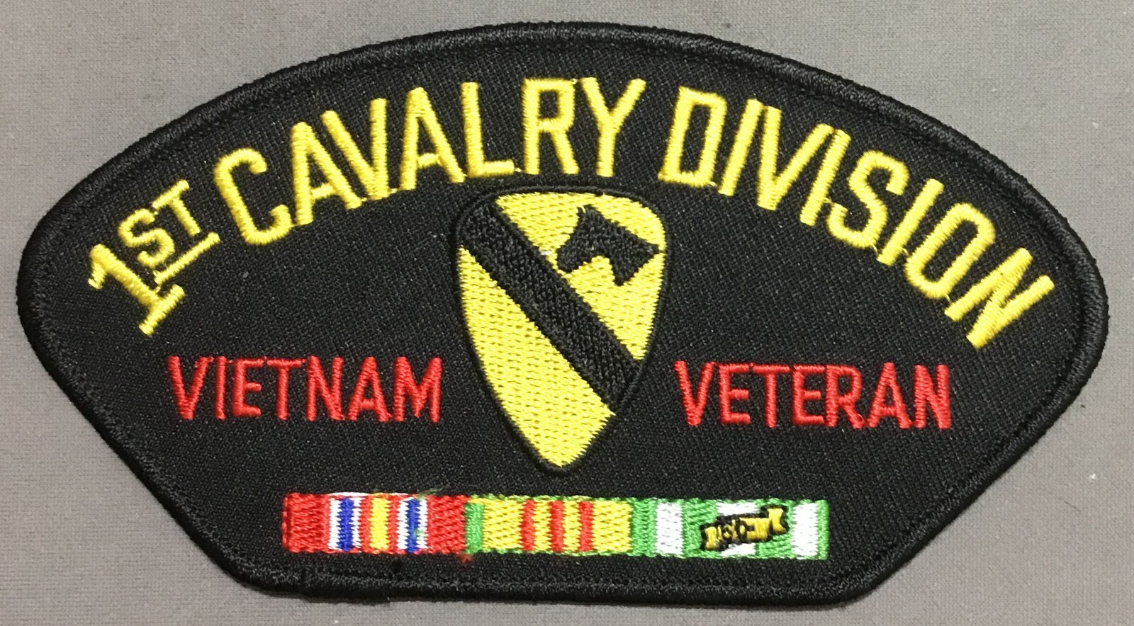 Army 1st Cavalry Division Vietnam Veteran licensed hat patch