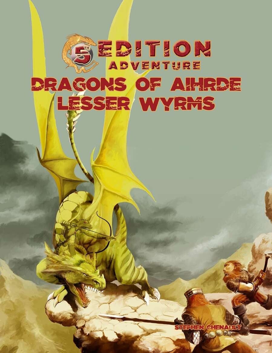 Troll Lord Games D&D 5E: Dragons of Aihdre: Lesser Wyrms TLG 19334