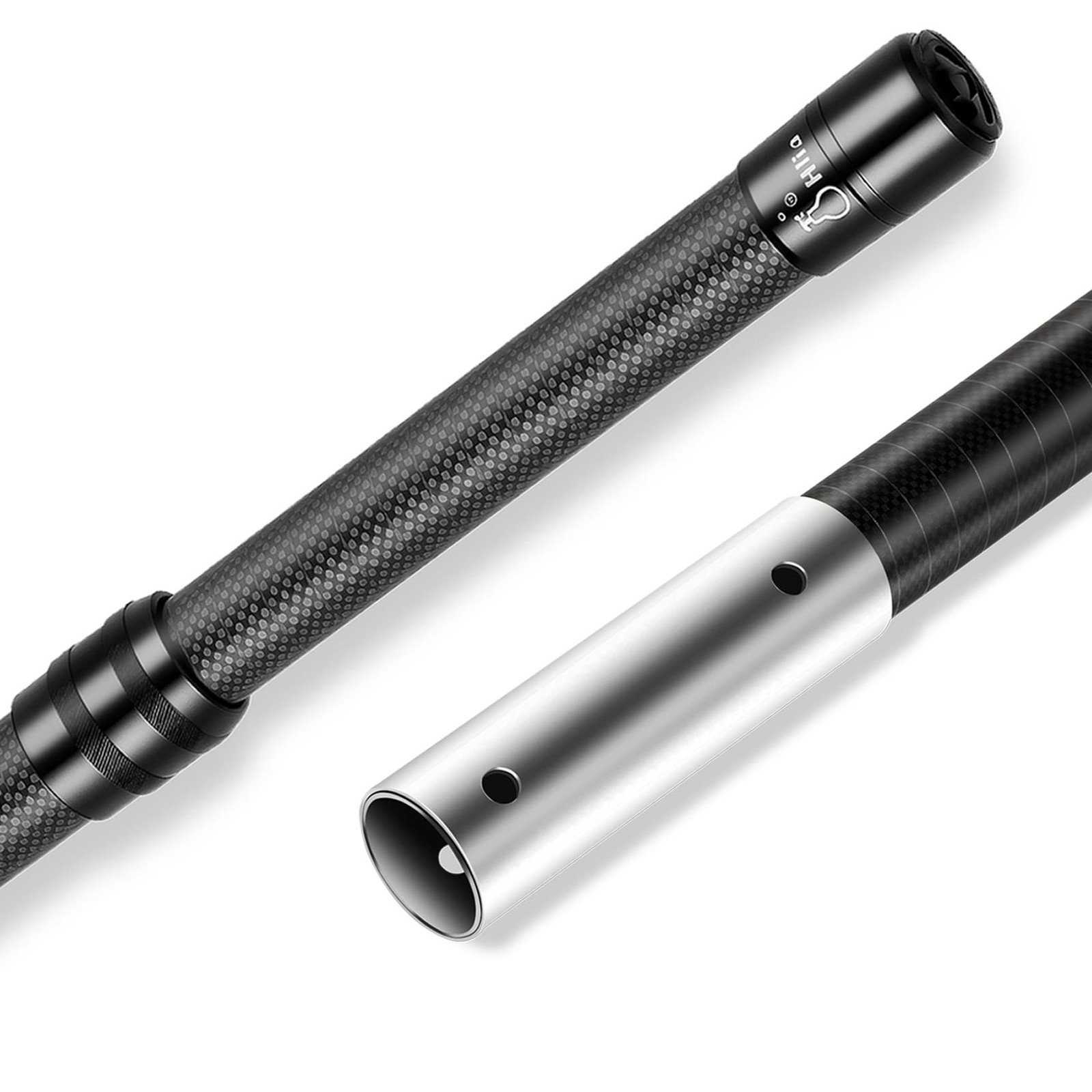 Pool Pole Carbon Fiber, Premium15FT Pool Pole telescopic 4.6 to 15 FT, Adjust...