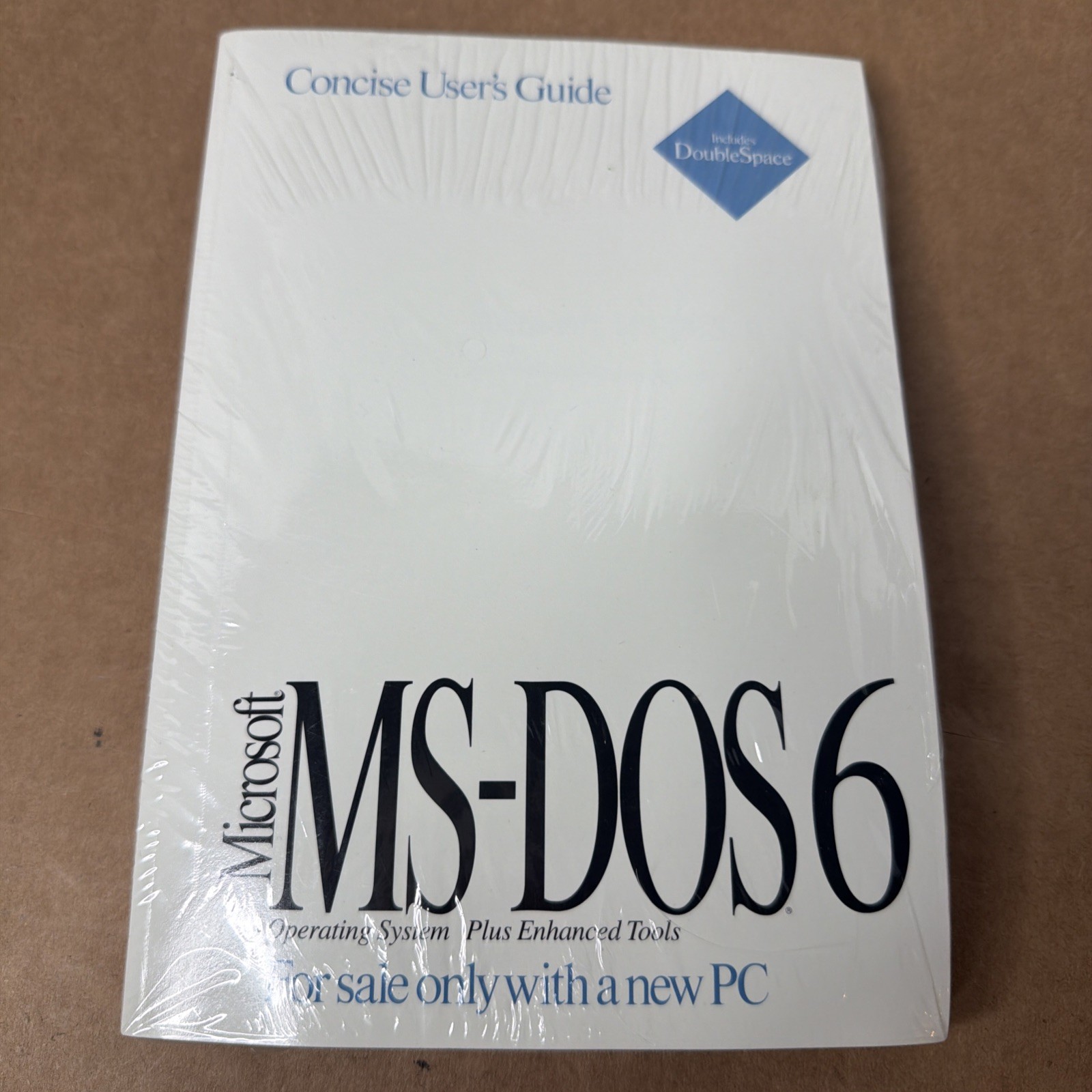 Vintage Microsoft MS-DOS 6.2 Concise User’s Guide 3.5" w/ COA New Sealed