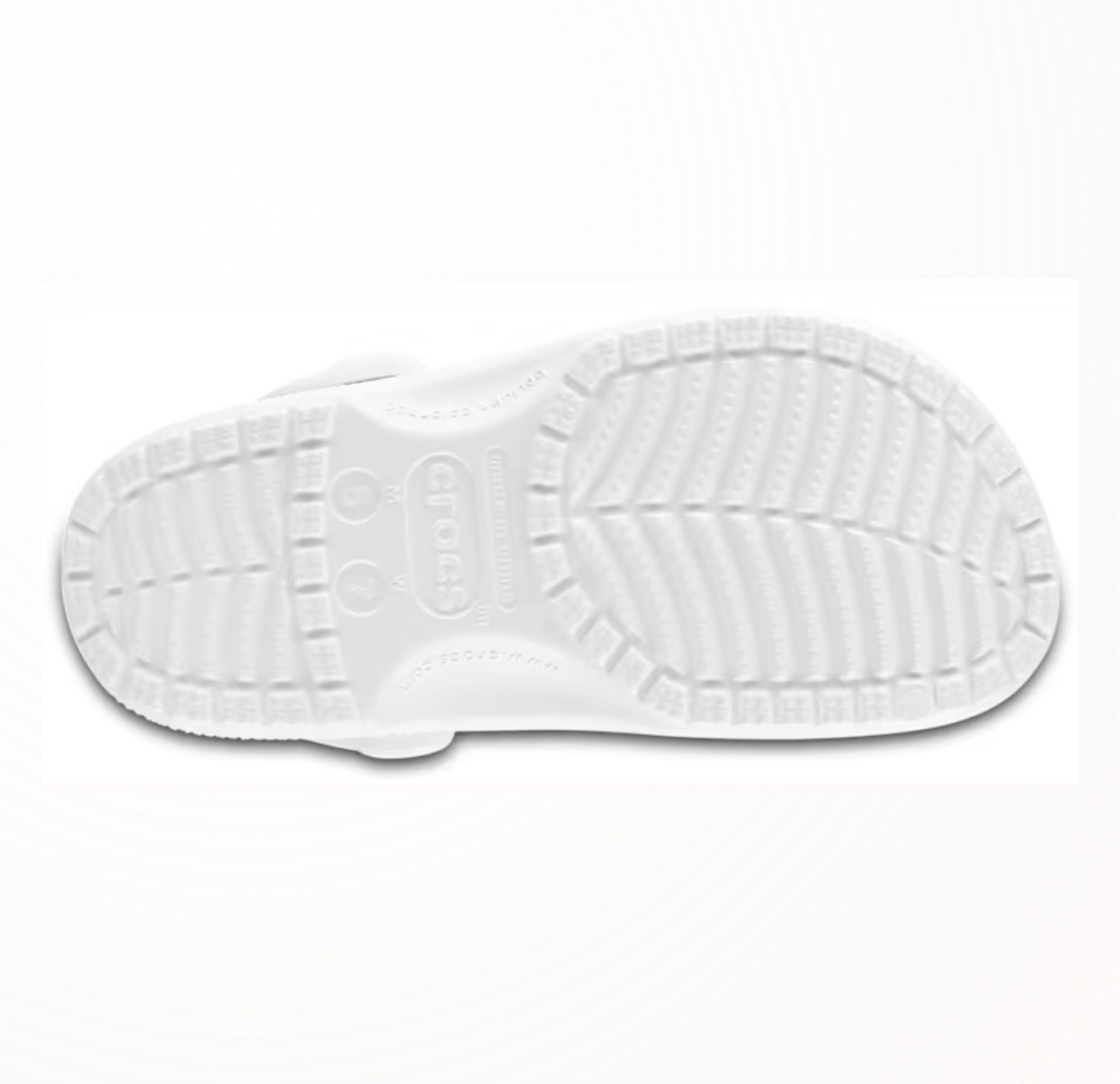 Crocs 10001-Size 6 Men's Sandal - White Woman’s Size 8