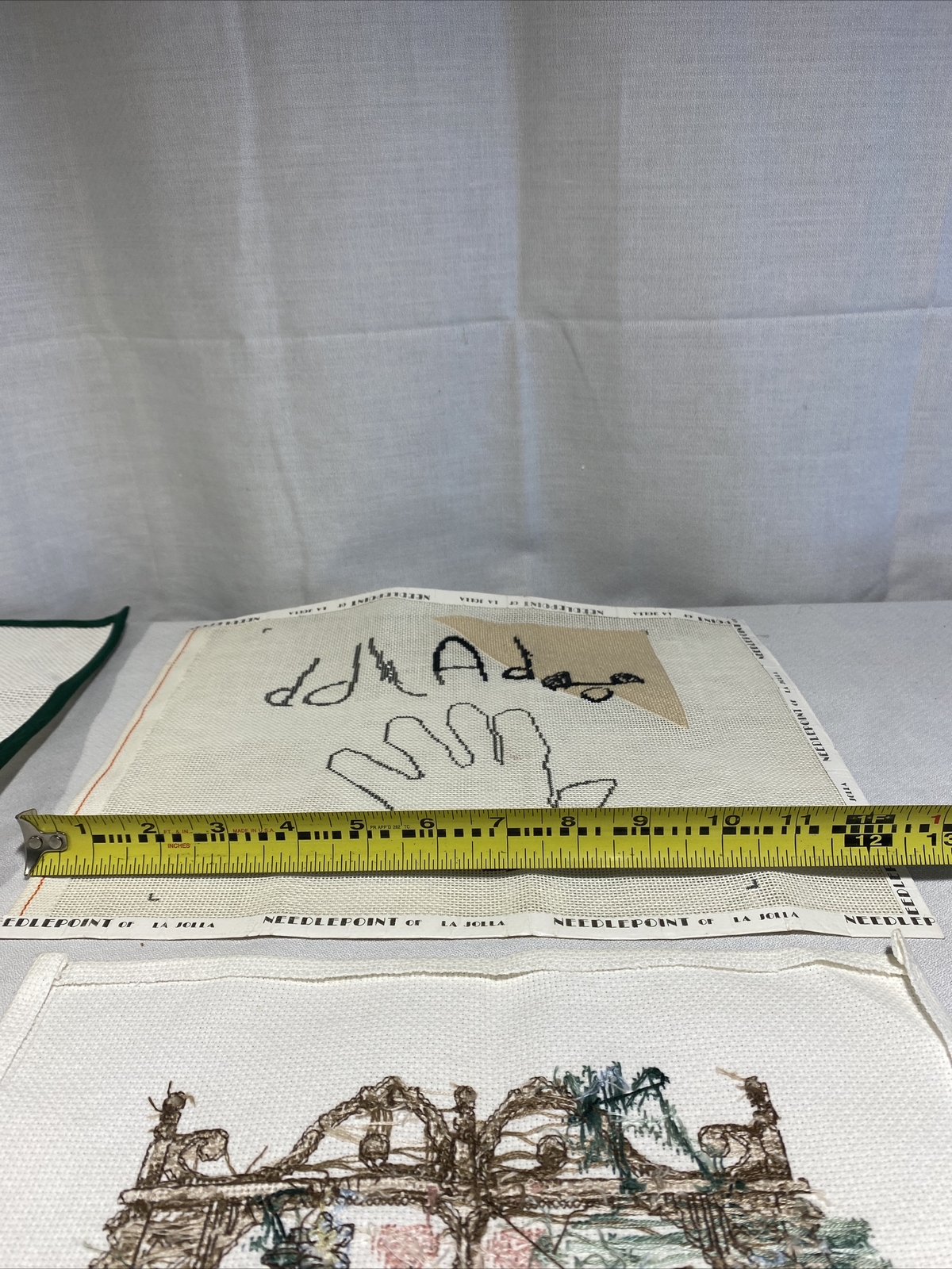 Handpainted Needlepoint Canvas lot 6