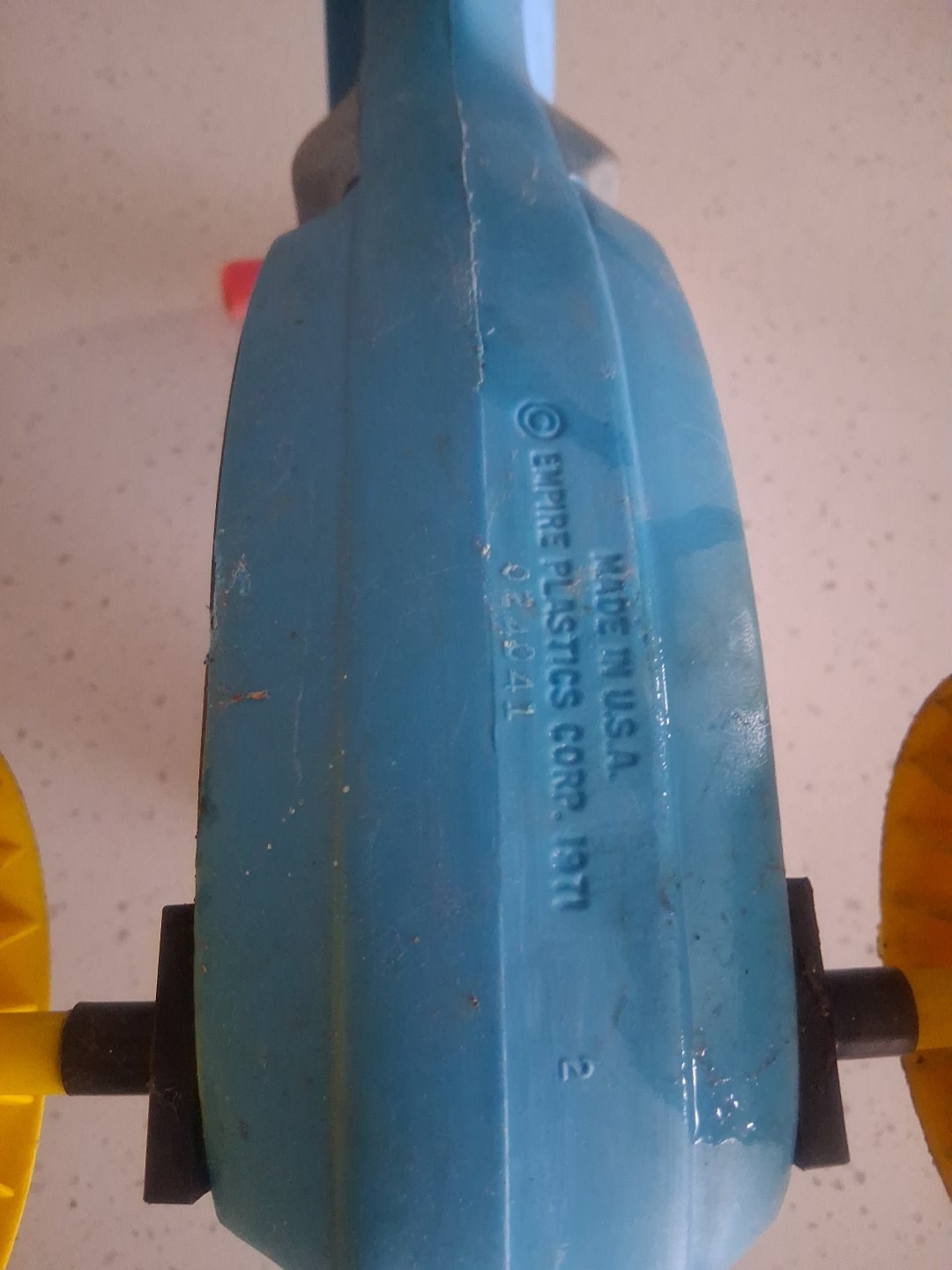 Blue Empire Blow Mold Motorcycle 70s Or 80s Made In USA Vintage Retro
