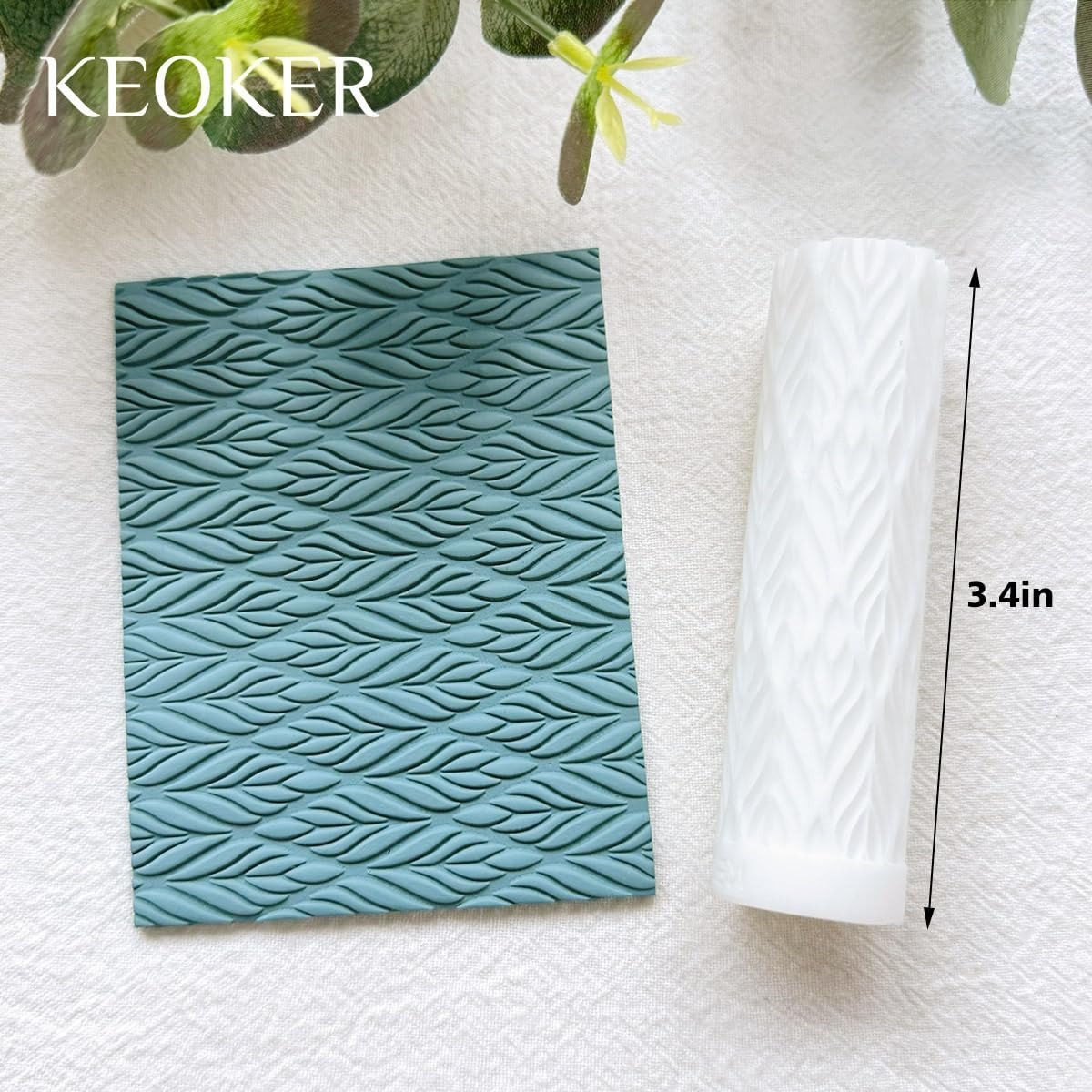 Polymer Clay Texture Roller - Great for Making Earrings, Like Texture Sheets,...