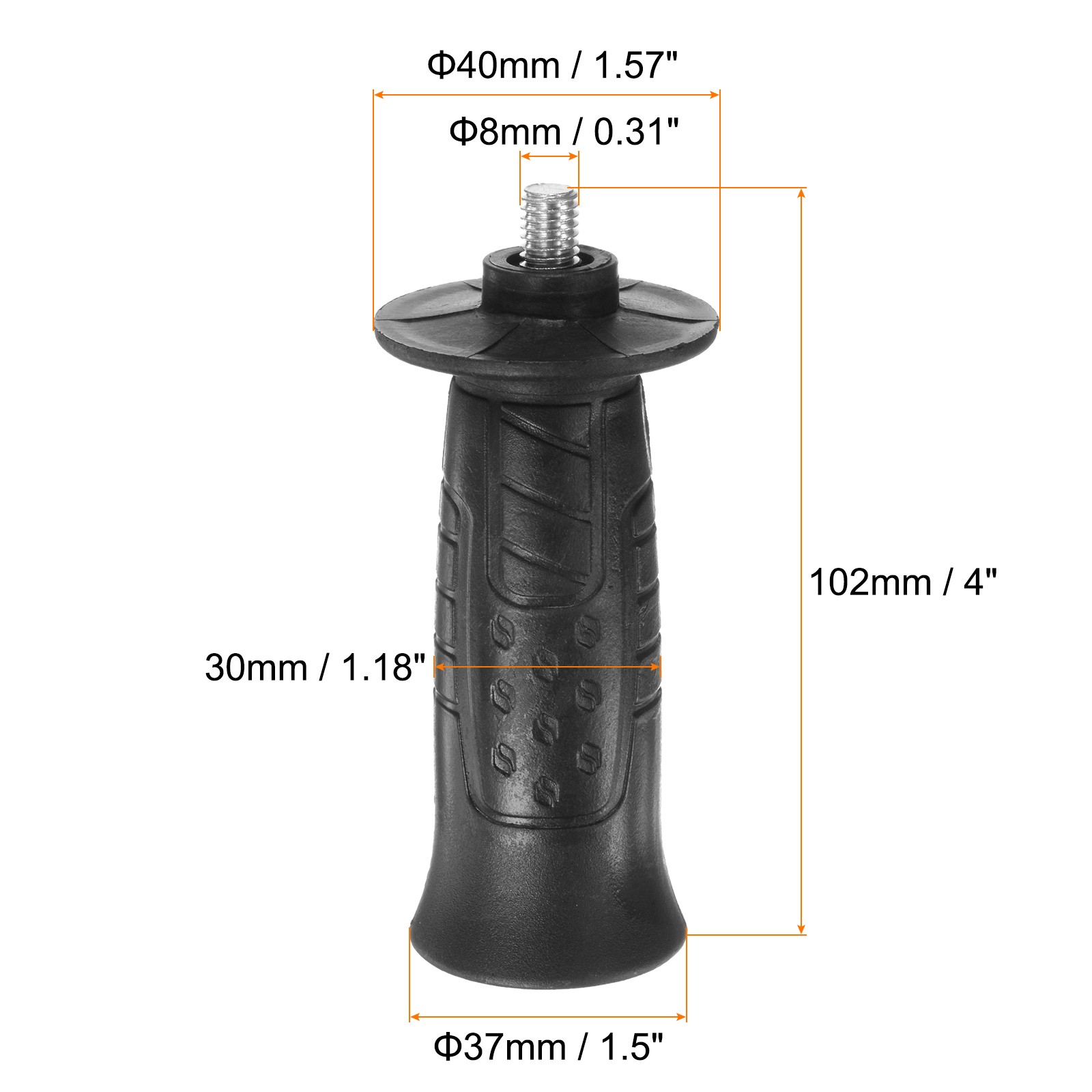 4pcs Side Handle 8mm Thread Non-Slip Grinder Handle Replacement