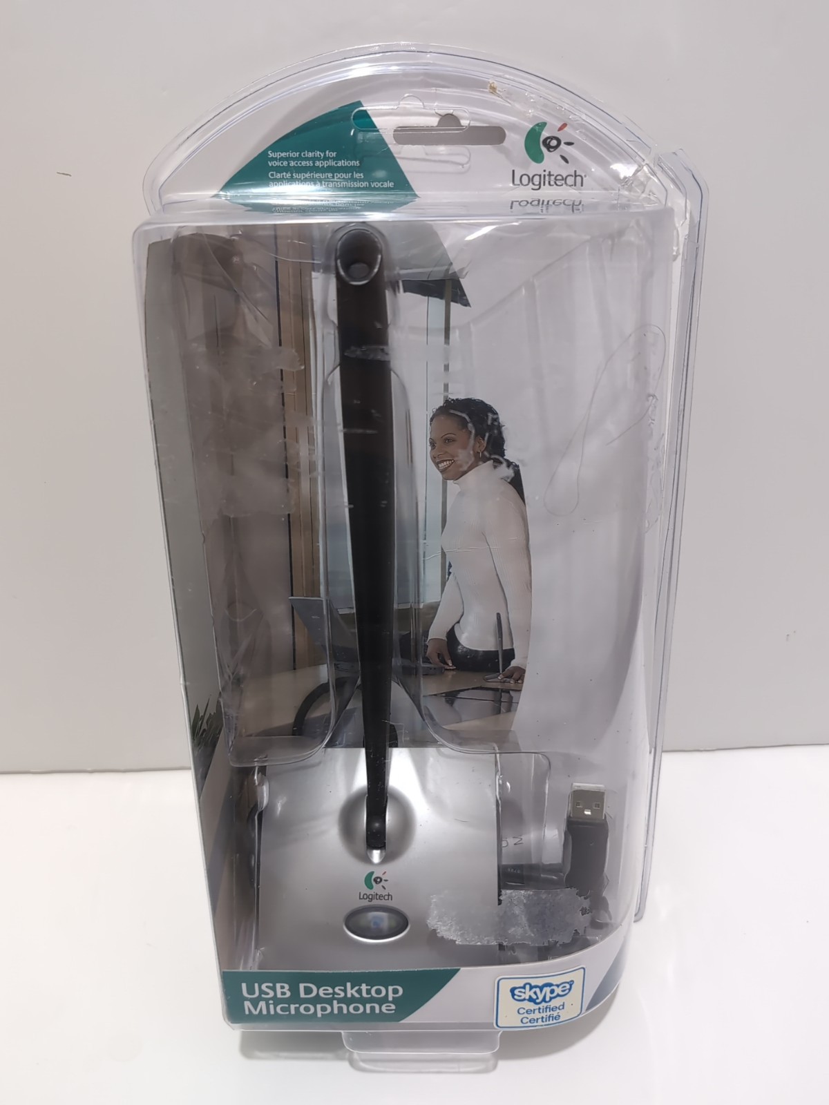 Logitech Consumer USB Desktop Microphone 980186-0403 for PC Mac