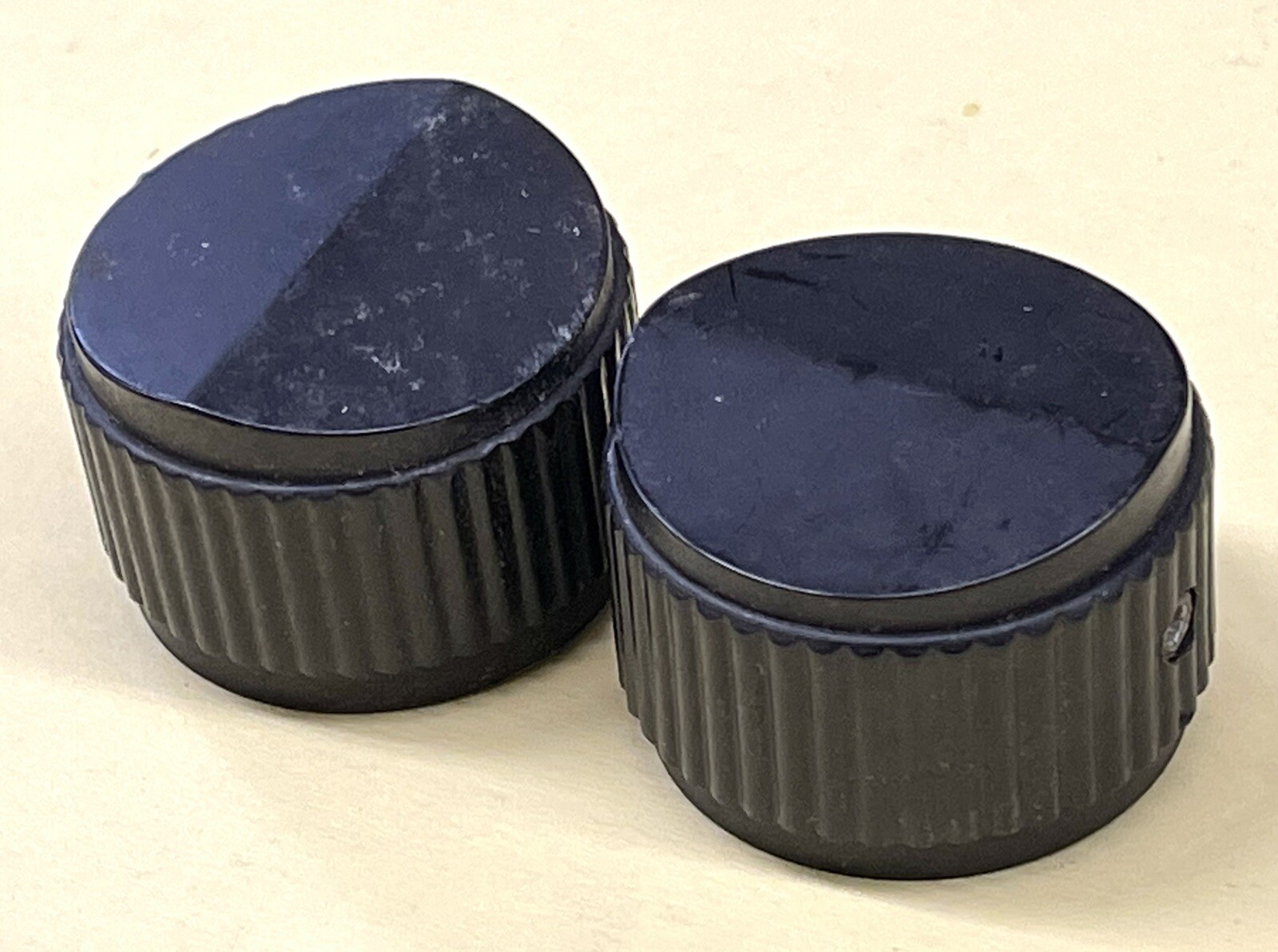Lot of 2 Raytheon Control Knob Black 30mm