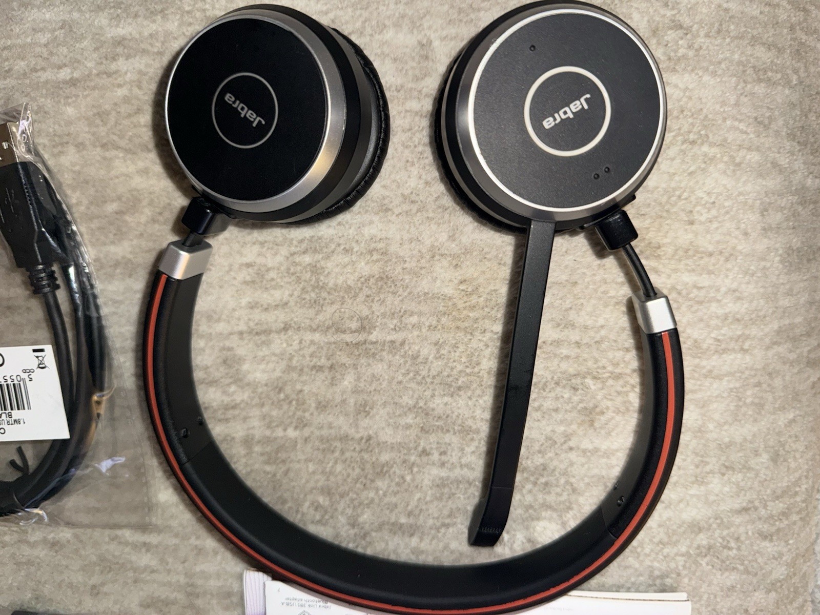 Jabra Evolve 65 UC Stereo Wireless Bluetooth Headset USB Dongle 6599-829-409