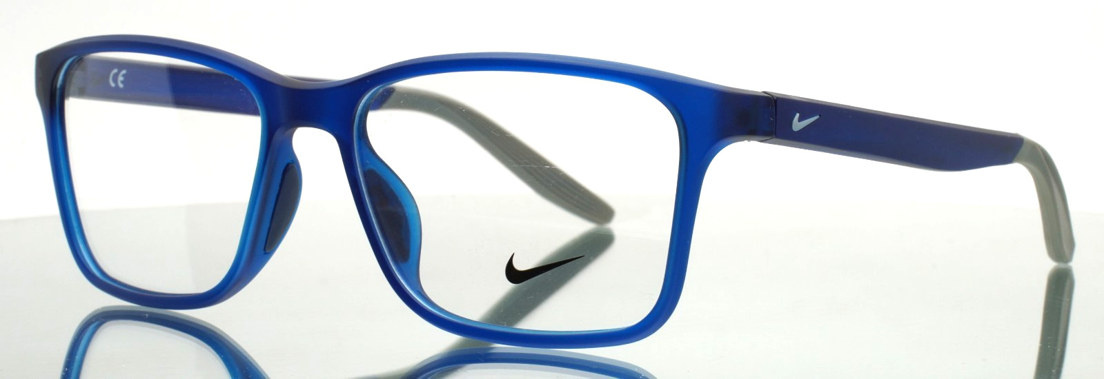 NIKE 7117 413 Matte Blue Mens Rectangle Eyeglasses 54-16-140 B:39