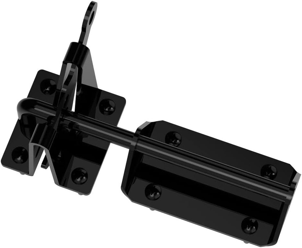 N166-015 Heavy Duty Gate Latch, 7.57", Black