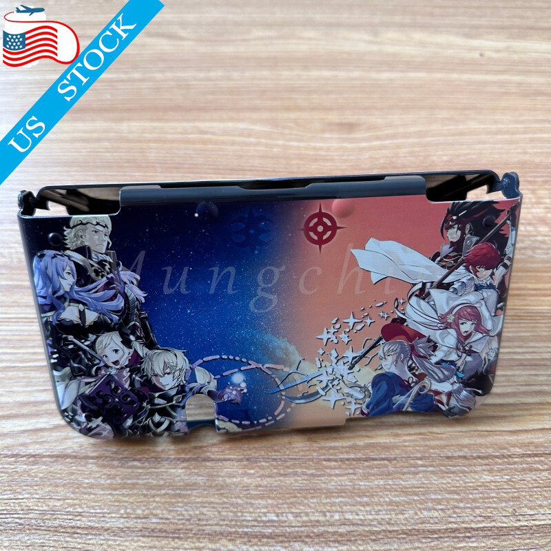 For Nintendo New 3DS XL/ LL Front+Back Housing Shell Protective Case Cover Fire