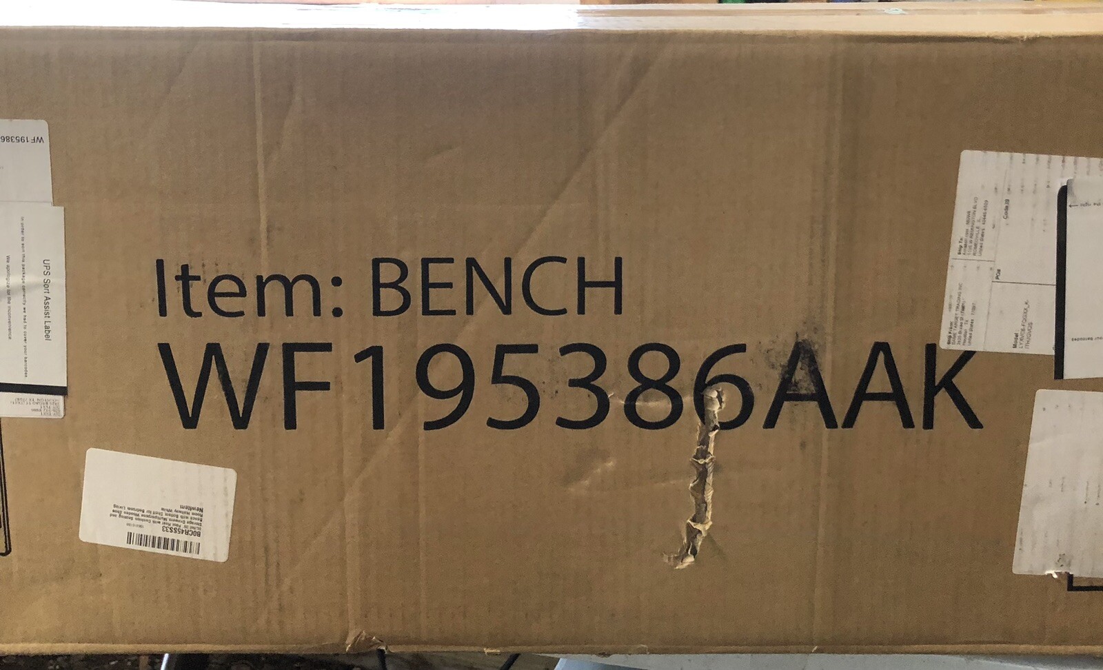 White Bench Model WF195386AAK