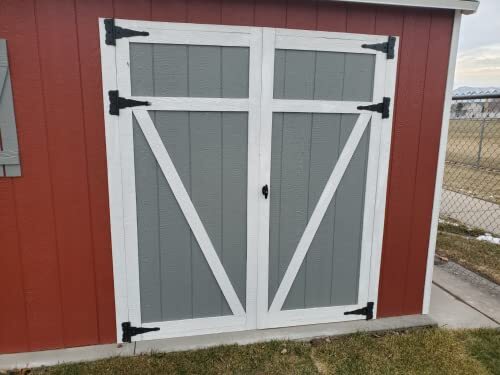 6 Pack 8 inch Heavy Duty Decorative T Strap Tee Hinges Shed Storage Gate Barns