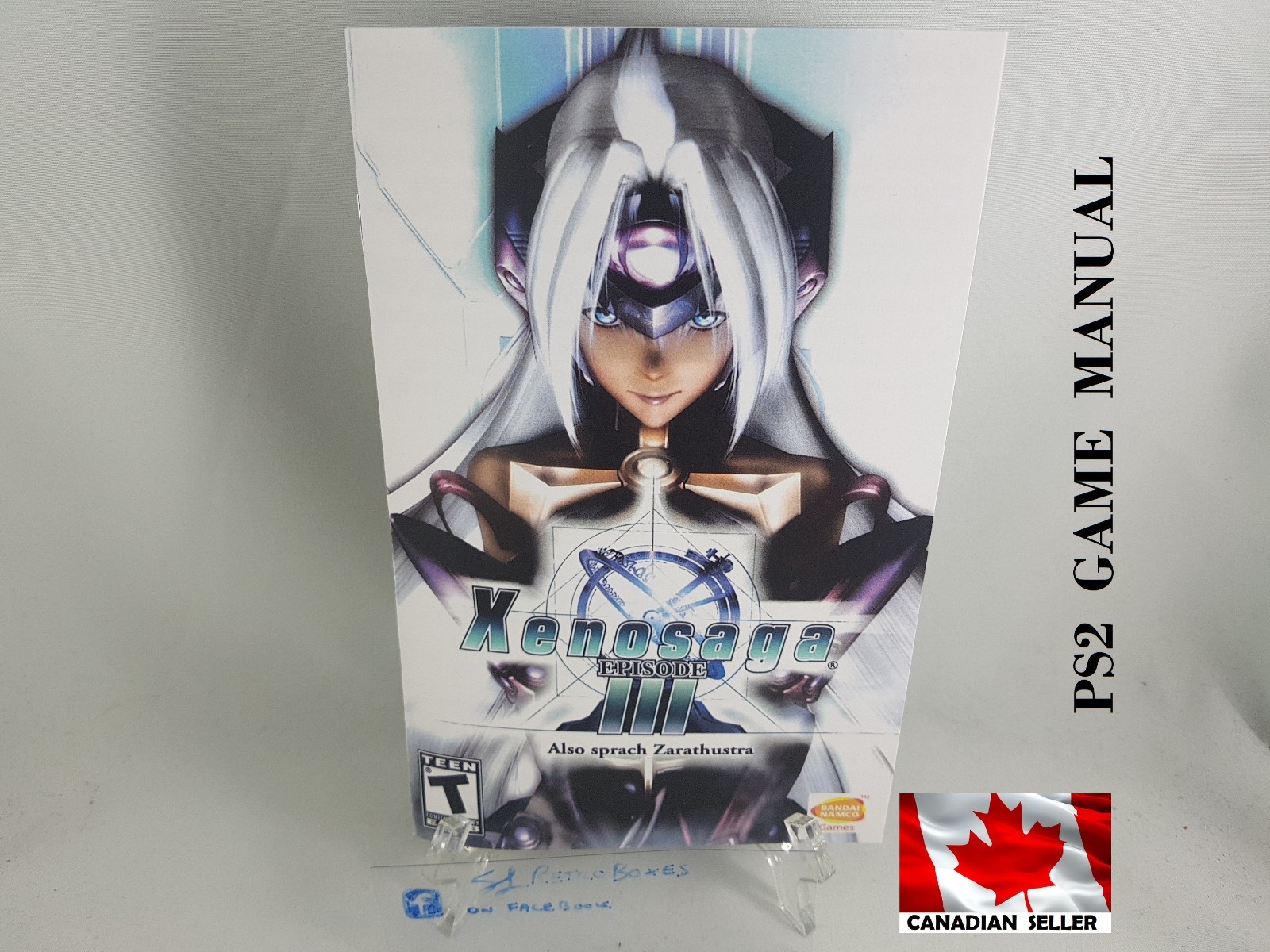 MANUAL PS2 - XENOSAGA III 3 SonyPlaystation 2 'Replacement' Instruction Booklet