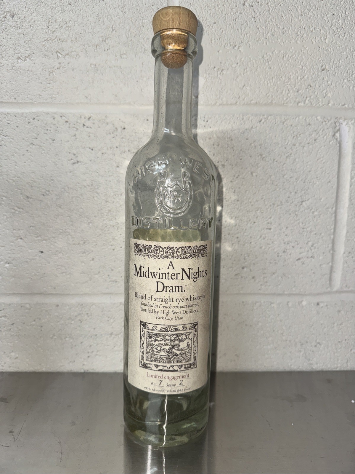 High West Midwinter Nights Dram Act 7 Scene 2 Empty Bottle Limited Engagement