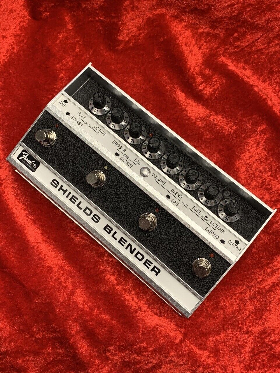 Fender Shields Blender Fuzz Brushed Aluminum Guitar Effects Pedal Brand New